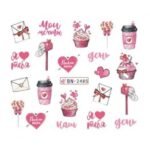 Αυτοκόλλητα Νυχιών Valentine's Day BN-2485