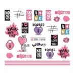 Αυτοκόλλητα Νυχιών Valentine's Day BN-2486