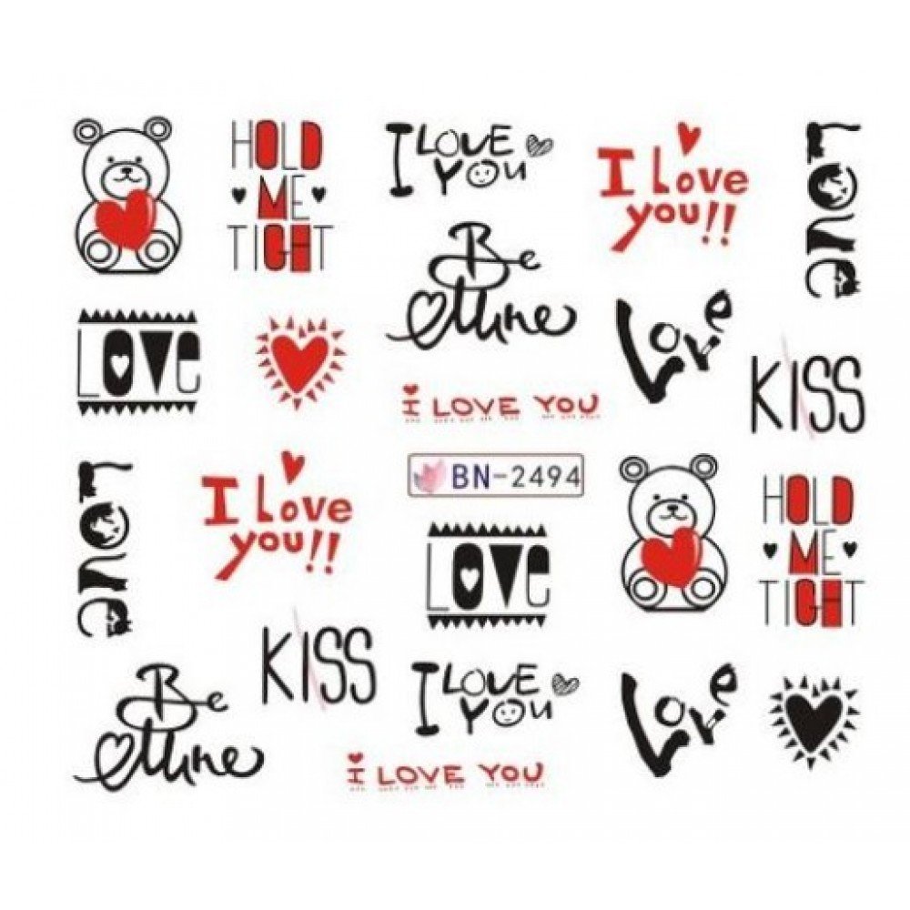 34908-1000x1000-1 Αυτοκόλλητα Νυχιών Valentine's Day BN-2494 - Image 1
