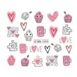 Αυτοκόλλητα Νυχιών  Valentine's Day BN-2490