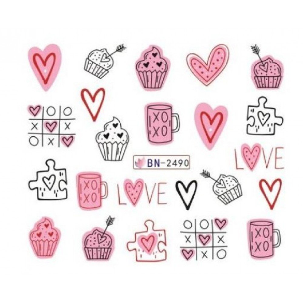 34911-1000x1000-1 Αυτοκόλλητα Νυχιών Valentine's Day BN-2490 - Image 1