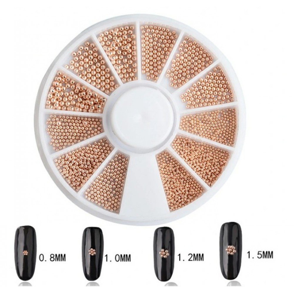 35076-1000x1000-1 Διακοσμητικά Νυχιών Χαβιάρι Rose Gold - Image 1