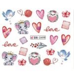 Αυτοκόλλητα Νυχιών Valentine's Day BN-2499