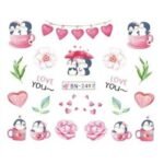 Αυτοκόλλητα Νυχιών Valentine's Day BN-2497