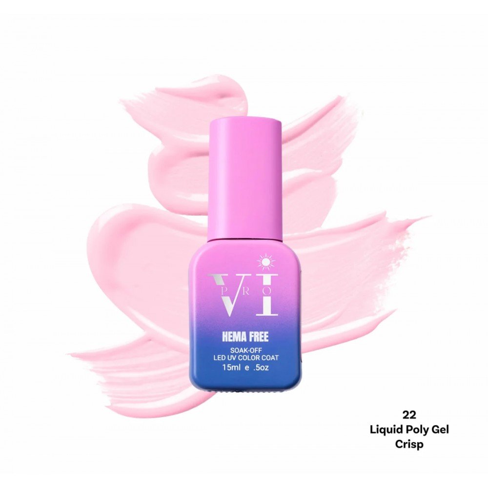 36192-1000x1000-1 Beauty Vi Liquid Poly Gel Crisp 22, 15ml Hema Free - Image 1