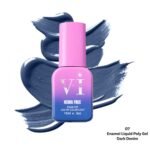 Beauty Vi Enamel Liquid Poly Gel Dark Denim 07, 15ml Hema Free