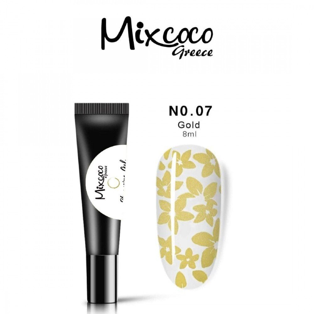 36418-1000x1000-1 Mixcoco Stamping Gel 07 Gold 8ml - Image 1