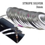 J.K Stripe Silver 3Mm (021124)  ~ *