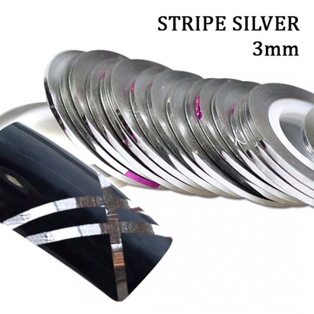 36842-1000x1000-1 J.K Stripe Silver 3Mm (021124) ~ * - Image 1