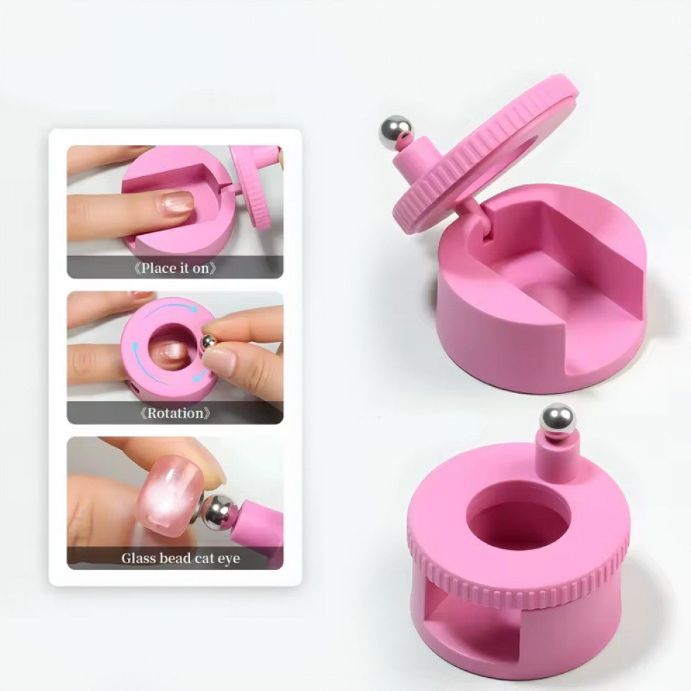 37433-1000x1000-1 JK Μαγνήτης Cat Eye Round Pink * - Image 1