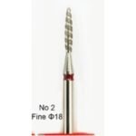 Nm Διαμαντόφρεζα Flame Tornado 002 Κόκκινη Fine Φ18