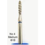 Nm Διαμαντόφρεζα Flame Tornado 004 Μπλε Medium Φ18