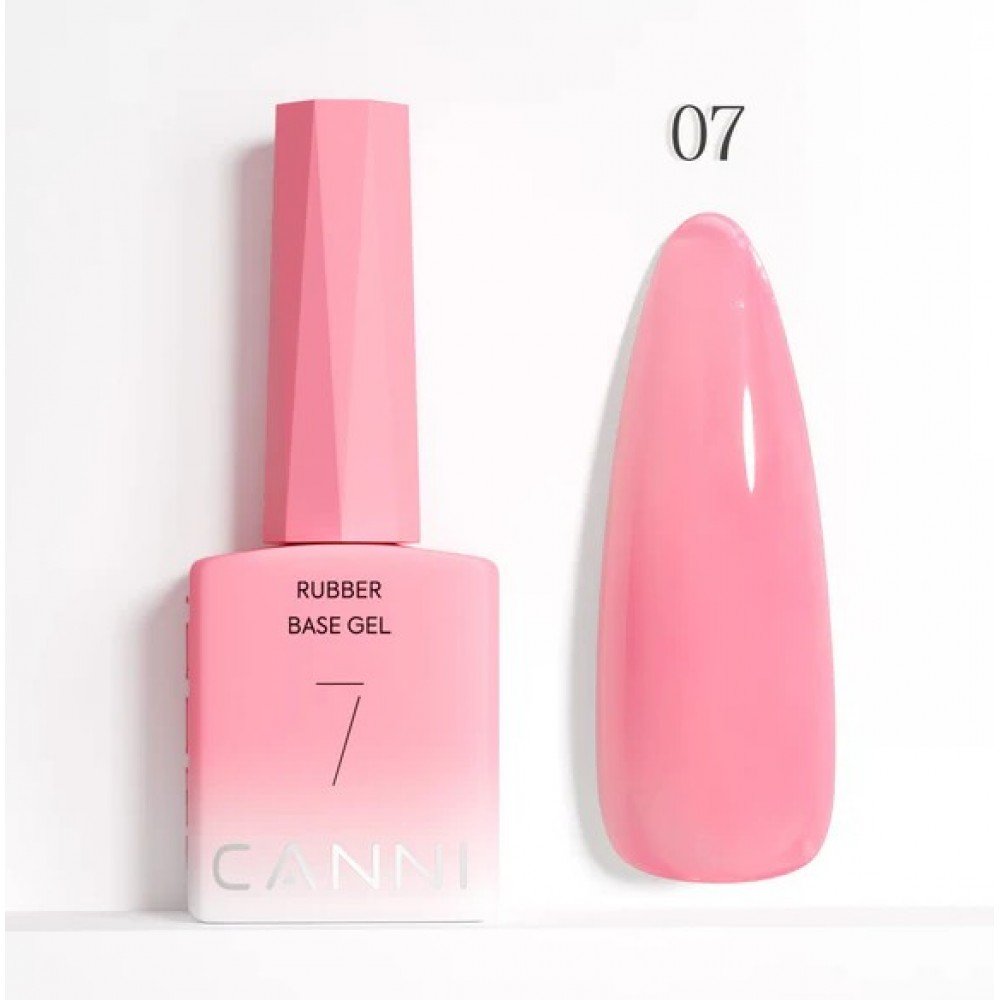 37596-1000x1000-1 Canni Ημιμόνιμο Βερνίκι Νυχιών Color Rubber Base Gel 07 , 9ml - Image 1