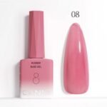 Canni Ημιμόνιμο Βερνίκι Νυχιών Color Rubber Base Gel 08 , 9ml