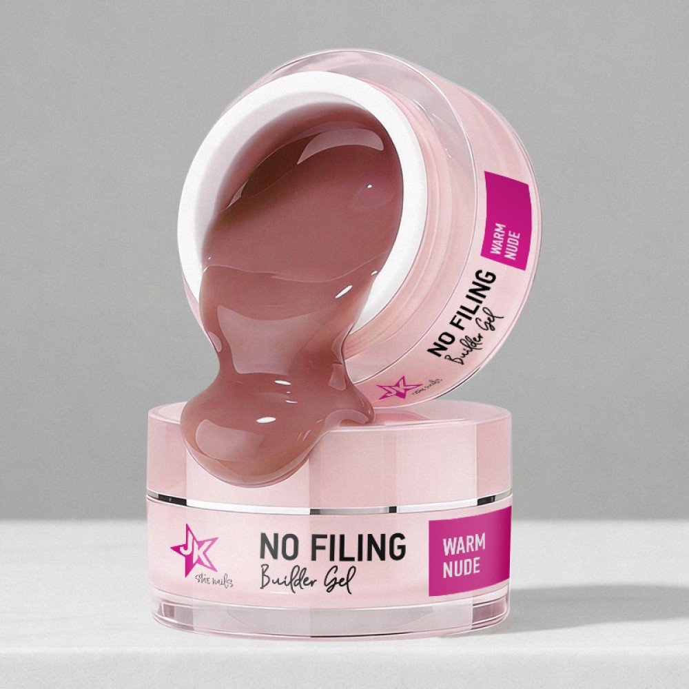 37622-1000x1000-1 J.K No Filing Builder Gel Warm Nude 15ml - Image 1