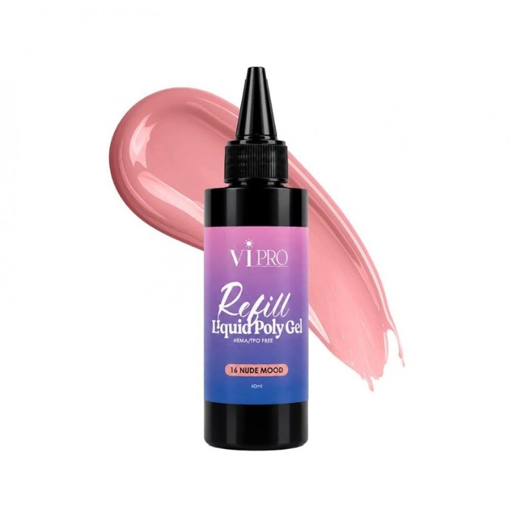 37887-1000x1000-1 Beauty Vi Refill Liquid Poly Gel 16 Nude Mood , 60Ml Hema Free - Image 1
