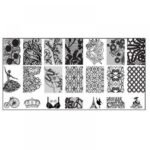 J.K Stamping Plate Για Σχέδια Nail Art Bc 05 (100651)