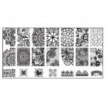 J.K Stamping Plate Για Σχέδια Nail Art Bc 10 (100656)  ~