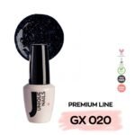 Unique Nails Ημιμόνιμο Βερνίκι Νυχιών Shimmery Blue GX020, 13Ml
