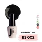 Unique Nails Ημιμόνιμο Βερνίκι Νυχιών Black/Μαύρο BS002, 13ml