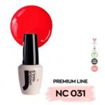 Unique Nails Ημιμόνιμο Βερνίκι Νυχιών Neon Red Nc031, 13Ml