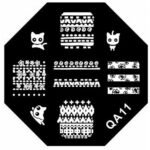 Stamping Plate Για Σχέδια Nail Art Man Qa11