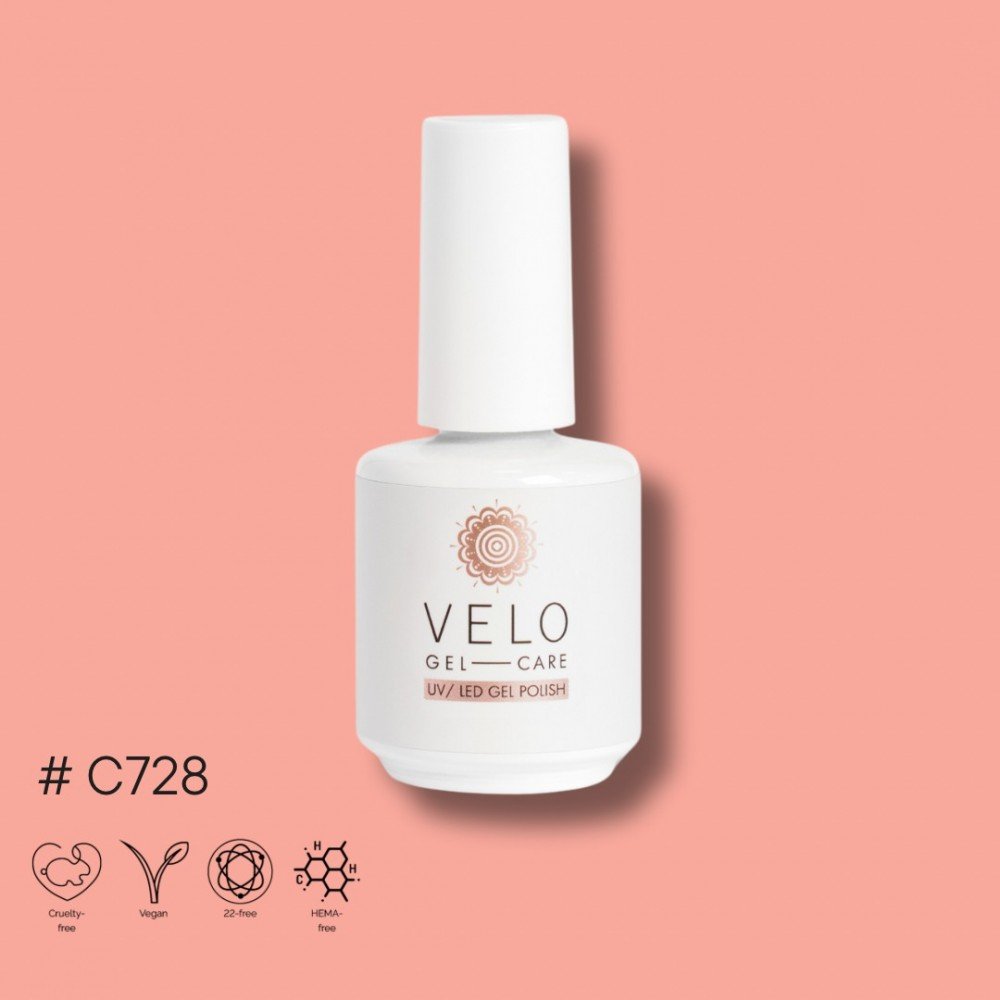 velo-13g-1000x1000-4 Velo Ημιμόνιμο Βερνίκι Νυχιών C728 Hema Free 13ml - Image 1